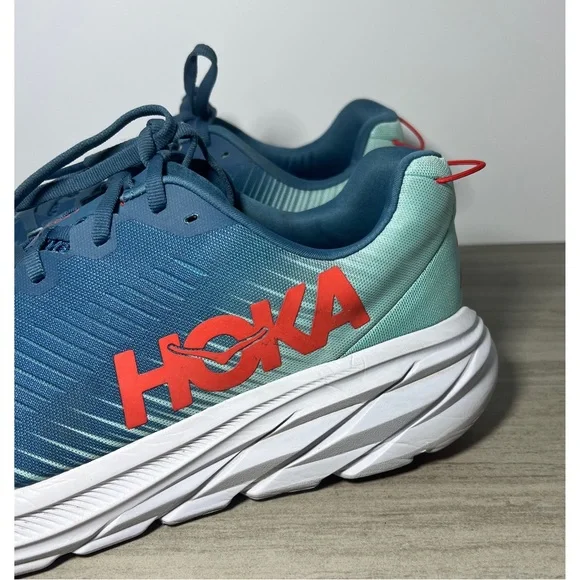 Hoka ONE ONE Rincon 3 MENS Running Shoe Blue Orange Size 12